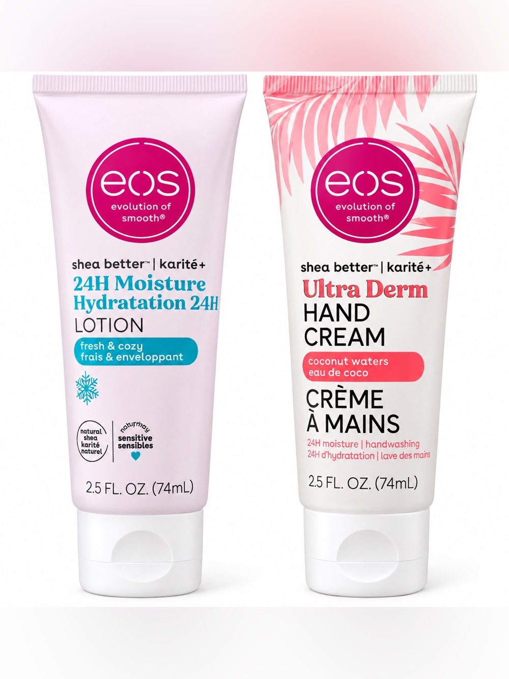 eos Shea Better 24H Moisture Lotion & Ultra Derm Hand Cream Bundle